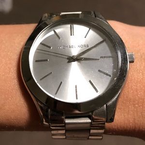 Silver Micheal Kors watch